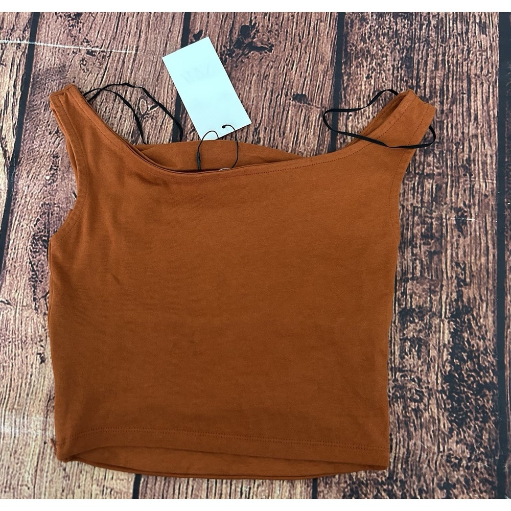 Zara Womens Draped Tank Top Small Sleeveless Flowy Casual Blouse - Picture 6 of 7